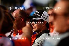 Sergio Perez (MEX) Sahara Force India F1 signs autographs for the fans. 01.09.2016. Formula 1 World Championship, Rd 14, Italian Grand Prix, Monza, Italy, Preparation Day.