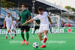 Sergio Perez (MEX) Sahara Force India F1 at the charity 5-a-side football match. 01.09.2016. Formula 1 World Championship, Rd 14, Italian Grand Prix, Monza, Italy, Preparation Day.