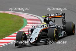 Sergio Perez (MEX), Sahara Force India  07.10.2016. Formula 1 World Championship, Rd 17, Japanese Grand Prix, Suzuka, Japan, Practice Day.