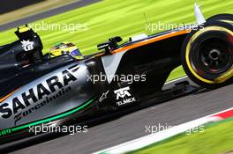 Sergio Perez (MEX) Sahara Force India F1 VJM09. 07.10.2016. Formula 1 World Championship, Rd 17, Japanese Grand Prix, Suzuka, Japan, Practice Day.