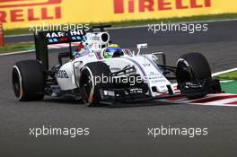 Felipe Massa (BRA) Williams FW38. 07.10.2016. Formula 1 World Championship, Rd 17, Japanese Grand Prix, Suzuka, Japan, Practice Day.