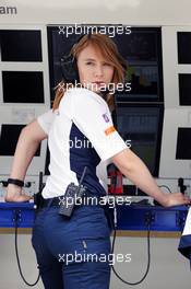 Ruth Buscombe (GBR) Sauber F1 Team Trackside Strategy Engineer. 07.10.2016. Formula 1 World Championship, Rd 17, Japanese Grand Prix, Suzuka, Japan, Practice Day.