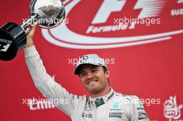 Race winner Nico Rosberg (GER) Mercedes AMG F1 celebrates on the podium. 09.10.2016. Formula 1 World Championship, Rd 17, Japanese Grand Prix, Suzuka, Japan, Race Day.
