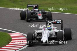 Felipe Massa (BRA) Williams FW38. 09.10.2016. Formula 1 World Championship, Rd 17, Japanese Grand Prix, Suzuka, Japan, Race Day.
