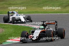 Nico Hulkenberg (GER) Sahara Force India F1 VJM09. 09.10.2016. Formula 1 World Championship, Rd 17, Japanese Grand Prix, Suzuka, Japan, Race Day.