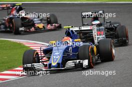 Felipe Nasr (BRA) Sauber C35. 09.10.2016. Formula 1 World Championship, Rd 17, Japanese Grand Prix, Suzuka, Japan, Race Day.