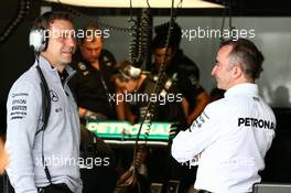 Paddy Lowe (GBR) Mercedes AMG F1 Executive Director (Technical) (Right). 08.10.2016. Formula 1 World Championship, Rd 17, Japanese Grand Prix, Suzuka, Japan, Qualifying Day.