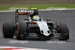 Sergio Perez (MEX) Sahara Force India F1 VJM09. 08.10.2016. Formula 1 World Championship, Rd 17, Japanese Grand Prix, Suzuka, Japan, Qualifying Day.