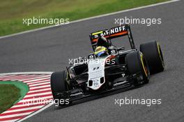 Sergio Perez (MEX) Sahara Force India F1 VJM09. 08.10.2016. Formula 1 World Championship, Rd 17, Japanese Grand Prix, Suzuka, Japan, Qualifying Day.