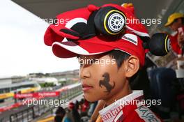 A Ferrari fan. 09.10.2016. Formula 1 World Championship, Rd 17, Japanese Grand Prix, Suzuka, Japan, Race Day.