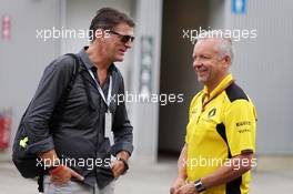 (L to R): Graeme Lowdon (GBR) with Paul Seaby (GBR) Renault Sport F1 Team, Team Manager. 09.10.2016. Formula 1 World Championship, Rd 17, Japanese Grand Prix, Suzuka, Japan, Race Day.