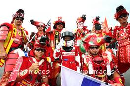 Ferrari fans. 09.10.2016. Formula 1 World Championship, Rd 17, Japanese Grand Prix, Suzuka, Japan, Race Day.