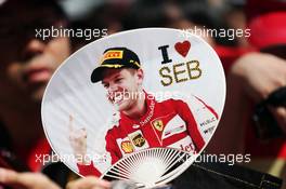 A Sebastian Vettel (GER) Ferrari fan. 06.10.2016. Formula 1 World Championship, Rd 17, Japanese Grand Prix, Suzuka, Japan, Preparation Day.
