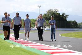 Pascal Wehrlein (GER), Manor Racing and Rio Haryanto (IDN), Manor Racing  06.10.2016. Formula 1 World Championship, Rd 17, Japanese Grand Prix, Suzuka, Japan, Preparation Day.