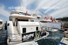 Sahara Force India F1 Team - Hype Energy Drink yacht. 27.05.2016. Formula 1 World Championship, Rd 6, Monaco Grand Prix, Monte Carlo, Monaco, Friday.