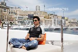 Sergio Perez (MEX) Sahara Force India F1 on the Hype Energy Drink yacht. 27.05.2016. Formula 1 World Championship, Rd 6, Monaco Grand Prix, Monte Carlo, Monaco, Friday.