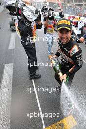 sSergio Perez (MEX), Sahara Force India  29.05.2015. Formula 1 World Championship, Rd 6, Monaco Grand Prix, Monte Carlo, Monaco, Race Day.