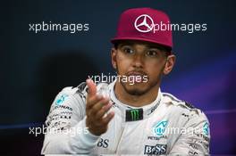 Race winner Lewis Hamilton (GBR) Mercedes AMG F1 in the FIA Press Conference. 29.05.2015. Formula 1 World Championship, Rd 6, Monaco Grand Prix, Monte Carlo, Monaco, Race Day.