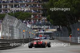 Sebastian Vettel (GER) Scuderia Ferrari. 29.05.2015. Formula 1 World Championship, Rd 6, Monaco Grand Prix, Monte Carlo, Monaco, Race Day.