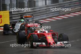 Sebastian Vettel (GER) Scuderia Ferrari SF16-H. 29.05.2015. Formula 1 World Championship, Rd 6, Monaco Grand Prix, Monte Carlo, Monaco, Race Day.