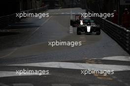 Lewis Hamilton (GBR) Mercedes AMG F1 W07 Hybrid leads Daniel Ricciardo (AUS) Red Bull Racing RB12. 29.05.2015. Formula 1 World Championship, Rd 6, Monaco Grand Prix, Monte Carlo, Monaco, Race Day.