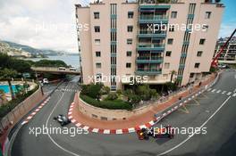 Lewis Hamilton (GBR) Mercedes AMG F1 W07 Hybrid leads Daniel Ricciardo (AUS) Red Bull Racing RB12. 29.05.2015. Formula 1 World Championship, Rd 6, Monaco Grand Prix, Monte Carlo, Monaco, Race Day.