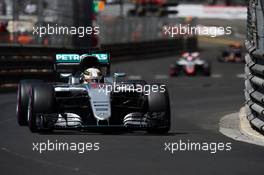 Lewis Hamilton (GBR) Mercedes AMG F1 W07 Hybrid. 28.05.2016. Formula 1 World Championship, Rd 6, Monaco Grand Prix, Monte Carlo, Monaco, Qualifying Day.