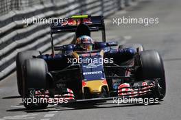Carlos Sainz Jr (ESP) Scuderia Toro Rosso STR11. 28.05.2016. Formula 1 World Championship, Rd 6, Monaco Grand Prix, Monte Carlo, Monaco, Qualifying Day.