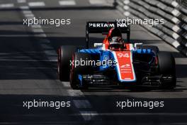 Pascal Wehrlein (GER), Manor Racing  28.05.2016. Formula 1 World Championship, Rd 6, Monaco Grand Prix, Monte Carlo, Monaco, Qualifying Day.