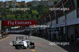 Felipe Massa (BRA) Williams FW38 leaves the pits. 28.05.2016. Formula 1 World Championship, Rd 6, Monaco Grand Prix, Monte Carlo, Monaco, Qualifying Day.