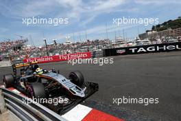 Sergio Perez (MEX), Sahara Force India  28.05.2016. Formula 1 World Championship, Rd 6, Monaco Grand Prix, Monte Carlo, Monaco, Qualifying Day.