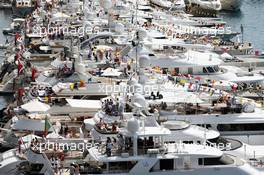 Boats in the scenic Monaco Harbour. 28.05.2016. Formula 1 World Championship, Rd 6, Monaco Grand Prix, Monte Carlo, Monaco, Qualifying Day.