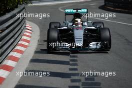 Lewis Hamilton (GBR) Mercedes AMG F1 W07 Hybrid. 28.05.2016. Formula 1 World Championship, Rd 6, Monaco Grand Prix, Monte Carlo, Monaco, Qualifying Day.