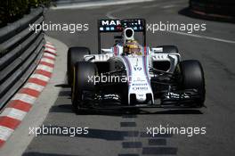 Felipe Massa (BRA) Williams FW38. 28.05.2016. Formula 1 World Championship, Rd 6, Monaco Grand Prix, Monte Carlo, Monaco, Qualifying Day.