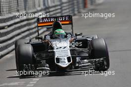 Nico Hulkenberg (GER) Sahara Force India F1 VJM09. 28.05.2016. Formula 1 World Championship, Rd 6, Monaco Grand Prix, Monte Carlo, Monaco, Qualifying Day.