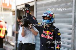 Daniel Ricciardo (AUS) Red Bull Racing celebrates his pole position in parc ferme. 28.05.2016. Formula 1 World Championship, Rd 6, Monaco Grand Prix, Monte Carlo, Monaco, Qualifying Day.