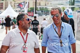 Carlos Slim Domit (MEX) Chairman of America Movil (Right). 28.05.2016. Formula 1 World Championship, Rd 6, Monaco Grand Prix, Monte Carlo, Monaco, Qualifying Day.