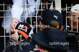Max Verstappen (NLD) Red Bull Racing signs autographs for the fans. 29.05.2015. Formula 1 World Championship, Rd 6, Monaco Grand Prix, Monte Carlo, Monaco, Race Day.