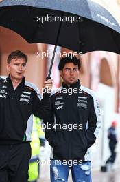 Sergio Perez (MEX) Sahara Force India F1. 29.05.2015. Formula 1 World Championship, Rd 6, Monaco Grand Prix, Monte Carlo, Monaco, Race Day.