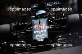Fernando Alonso (ESP) McLaren MP4-31. 26.05.2016. Formula 1 World Championship, Rd 6, Monaco Grand Prix, Monte Carlo, Monaco, Practice Day.
