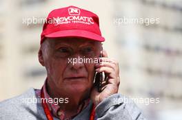 Niki Lauda (AUT) Mercedes Non-Executive Chairman. 26.05.2016. Formula 1 World Championship, Rd 6, Monaco Grand Prix, Monte Carlo, Monaco, Practice Day.