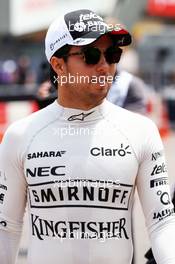 Sergio Perez (MEX) Sahara Force India F1. 26.05.2016. Formula 1 World Championship, Rd 6, Monaco Grand Prix, Monte Carlo, Monaco, Practice Day.