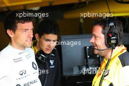 Jolyon Palmer (GBR), Renault Sport F1 Team and Julien Simon-Chautemps (FRA), Renault Sport F1 Team  26.05.2016. Formula 1 World Championship, Rd 6, Monaco Grand Prix, Monte Carlo, Monaco, Practice Day.