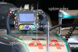 Lewis Hamilton (GBR), Mercedes AMG F1 Team steering wheels 26.05.2016. Formula 1 World Championship, Rd 6, Monaco Grand Prix, Monte Carlo, Monaco, Practice Day.