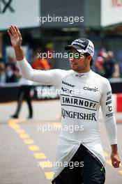 Sergio Perez (MEX) Sahara Force India F1. 26.05.2016. Formula 1 World Championship, Rd 6, Monaco Grand Prix, Monte Carlo, Monaco, Practice Day.