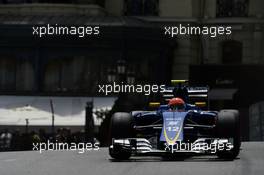 Felipe Nasr (BRA) Sauber C35. 26.05.2016. Formula 1 World Championship, Rd 6, Monaco Grand Prix, Monte Carlo, Monaco, Practice Day.