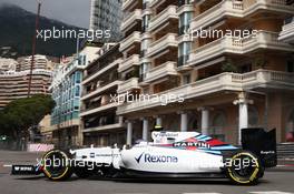 Valtteri Bottas (FIN) Williams FW38. 26.05.2016. Formula 1 World Championship, Rd 6, Monaco Grand Prix, Monte Carlo, Monaco, Practice Day.