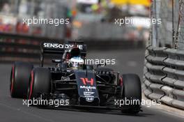 Fernando Alonso (ESP), McLaren Honda  26.05.2016. Formula 1 World Championship, Rd 6, Monaco Grand Prix, Monte Carlo, Monaco, Practice Day.