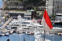 Boats in the scenic Monaco Harbour. 25.05.2016. Formula 1 World Championship, Rd 6, Monaco Grand Prix, Monte Carlo, Monaco, Preparation Day.