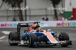 Pascal Wehrlein (GER) Manor Racing MRT05. 28.10.2016. Formula 1 World Championship, Rd 19, Mexican Grand Prix, Mexico City, Mexico, Practice Day.